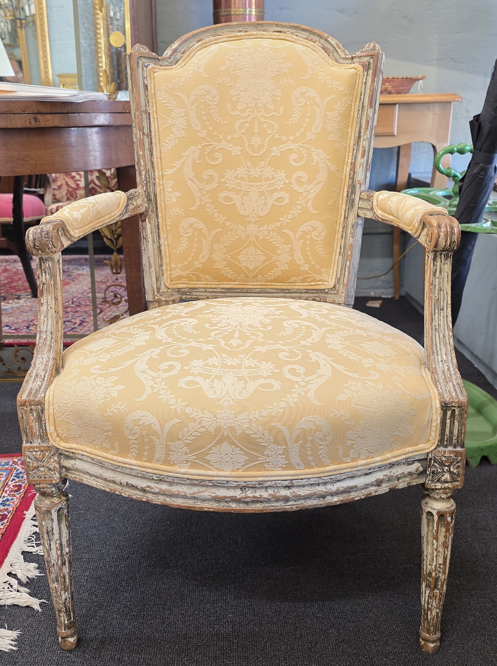 A Louis XVI Fauteuil Armchair 